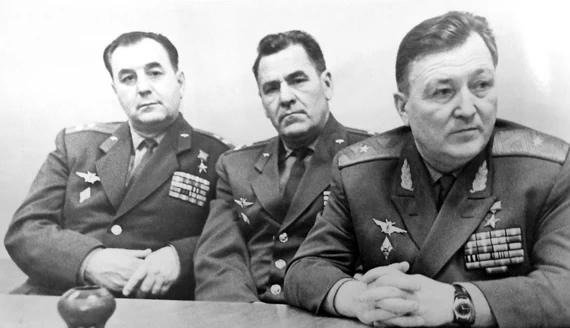 Герои Советского союза: Федоров И.В., Валеев А.З., Селютин А.П. 1969 г.