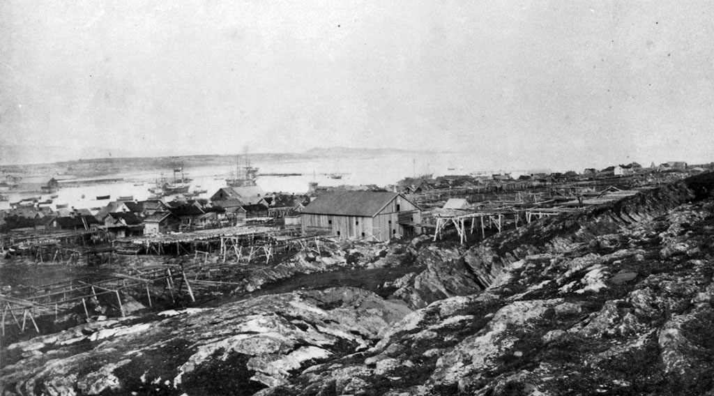 Вардё. Vestervågen og Nordre Våg.
