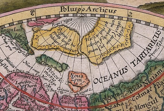 карта Плацинуса 1594 года