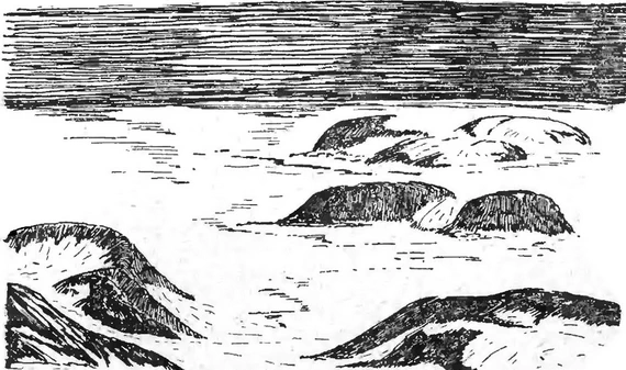 Центральная часть Новой Земли. Ландшафт ледниковой пустыни.