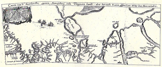 Карта Исаака Мааса (1612 г.)