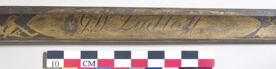Пехотная офицерская шпага обр. 1798 г., принадлежавшая В.Ф. Лудлову
