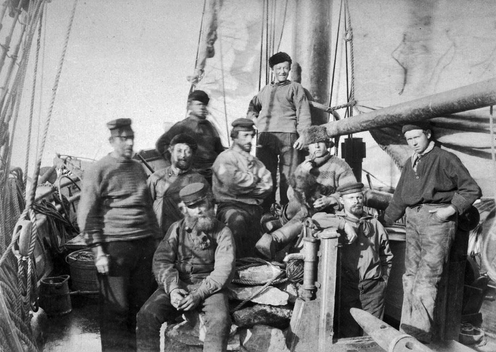 Экипаж шхуны «Виллем Баренц» 1883 г.