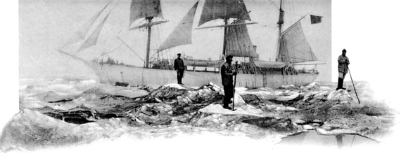 Баренцево море. Grandfloe de glace noire.