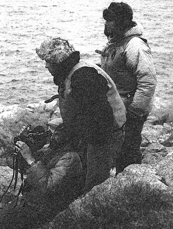 Оператор В. Ильин и режиссер С.Д. Аранович