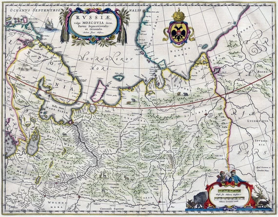 Страница «Большого Атласа» Яна (Йоханнеса) Блау