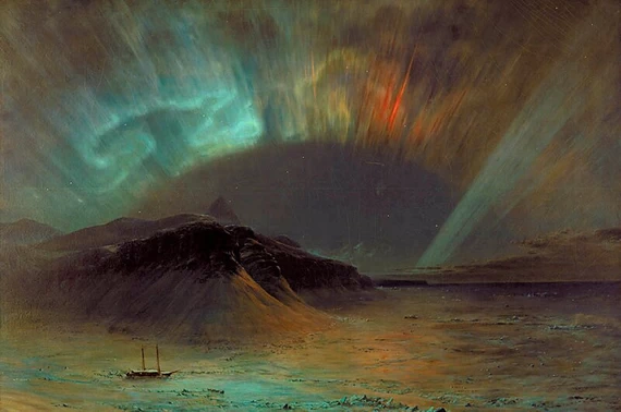 Северное сияние, Фредерик Эдвин Чёрч, 1865