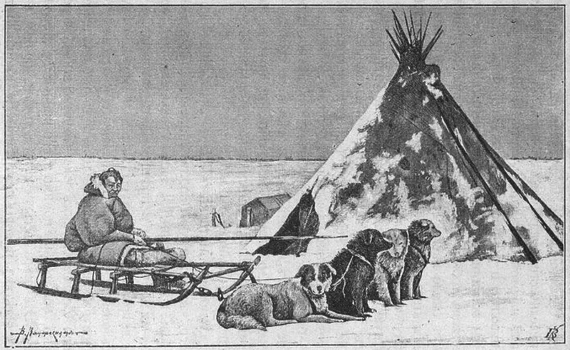 Самоѣдскiй чумъ на Новой Землѣ Самоѣдскiй чумъ на Новой Землѣ