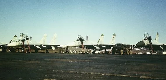 Су-27 641-го ИАП на аэродроме Рогачево. Архивное фото.