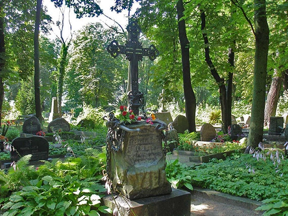 Могила Е.А. Тягина в Либаве