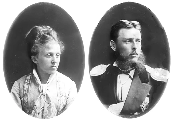 Александра Ивановна и Евстафий Алексеевич Тягины