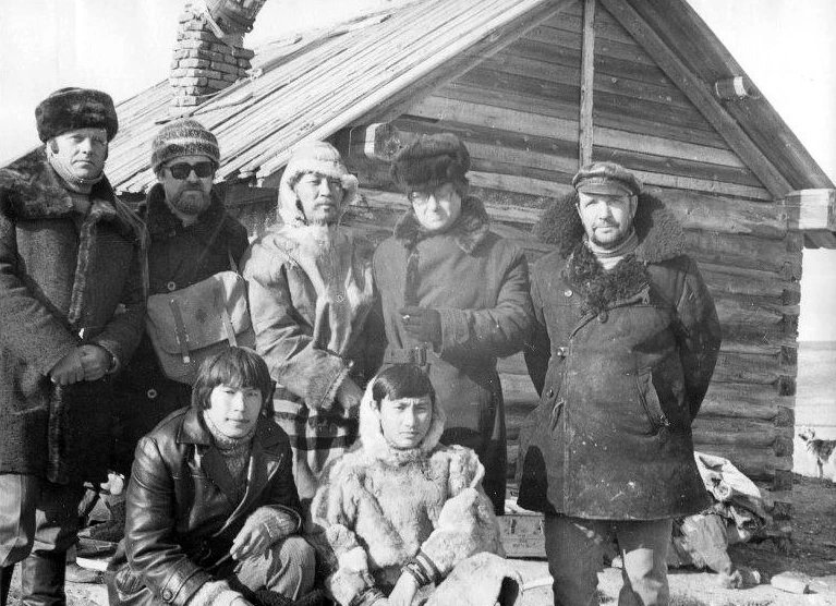 Члены съемочной группы кинофильма на Новой Земле